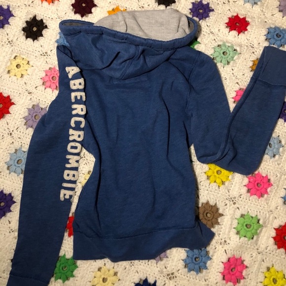 Abercrombie kids blue zip-up hoodie, L - Picture 5 of 6